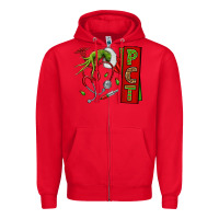 Red Christmas Character Nurse Zipper Hoodie - NancyCooperArtShop
