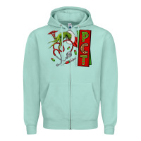 Seafoam Christmas Character Nurse Zipper Hoodie - NancyCooperArtShop