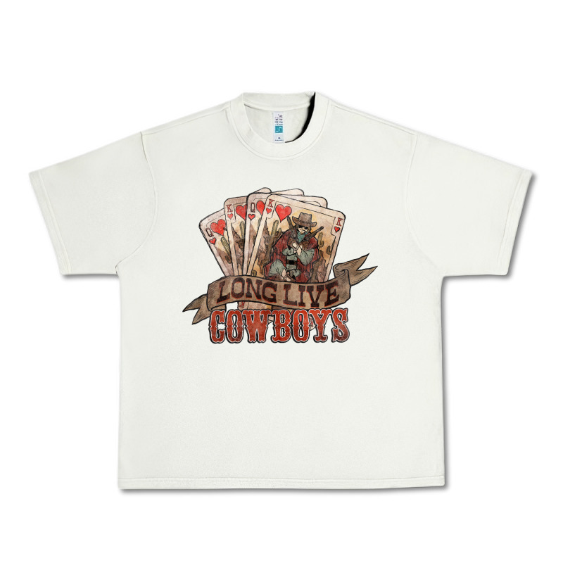 Long Live Cowboys Cards Urban Heavy Tee by NancyCooperArtShop | Teevron