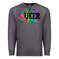 Charcoal Heather Queer Premium Sweatshirt - CowGirlArtShop