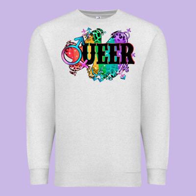 Queer Premium Sweatshirt Designed By Cowgirlartshop