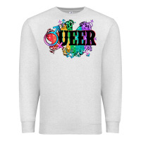 Oatmeal Heather Queer Premium Sweatshirt - CowGirlArtShop