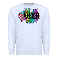 White Queer Premium Sweatshirt - CowGirlArtShop
