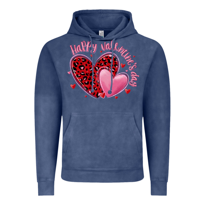 Happy Valentine's Day Hearts Vintage Hoodie by MaliasSmallBusiness | Teevron