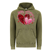 Vintage Olive happy valentine's day hearts Vintage Hoodie - MaliasSmallBusiness