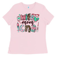 Bubblegum Pink wife mom cna certified nursing assistant Ladies Tee - RanaPortraitStore