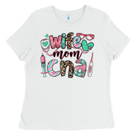 White wife mom cna certified nursing assistant Ladies Tee - RanaPortraitStore