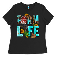 Black farm life Ladies Tee - AdoDesignShop