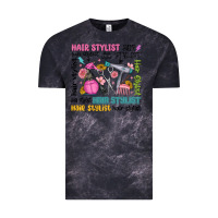 Cloud Black hair stylist typography Vintage Tee - MaliasSmallBusiness