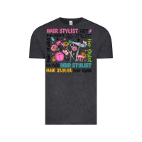 Vintage Black hair stylist typography Vintage Tee - MaliasSmallBusiness