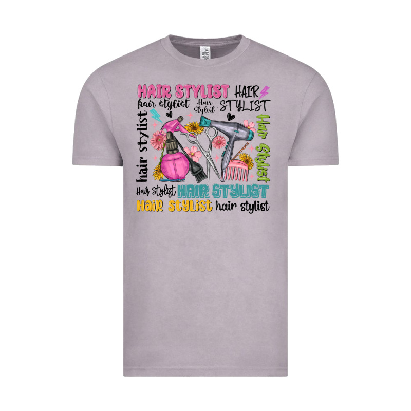 Hair Stylist Typography Vintage Tee by MaliasSmallBusiness | Teevron