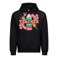 Black teacher floral pencil Urban Hoodie - BundleAndBundleShop