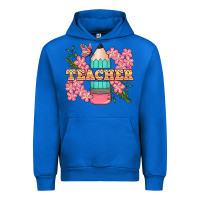Cobalt teacher floral pencil Urban Hoodie - BundleAndBundleShop