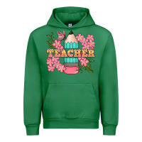 Emerald teacher floral pencil Urban Hoodie - BundleAndBundleShop