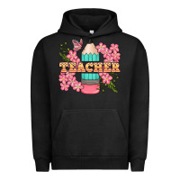 Pigment Black teacher floral pencil Urban Hoodie - BundleAndBundleShop