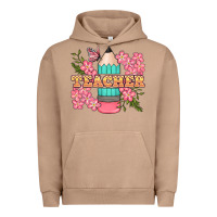 Pigment Burro teacher floral pencil Urban Hoodie - BundleAndBundleShop