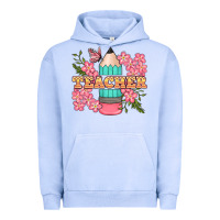 Pigment Grape Ice teacher floral pencil Urban Hoodie - BundleAndBundleShop