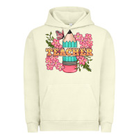 Pigment Pistachio teacher floral pencil Urban Hoodie - BundleAndBundleShop