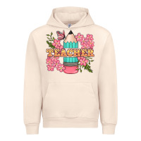 Sandshell teacher floral pencil Urban Hoodie - BundleAndBundleShop