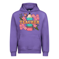 Tulip teacher floral pencil Urban Hoodie - BundleAndBundleShop