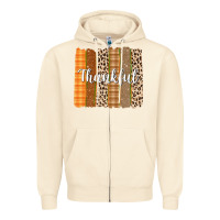 Sandshell Thankful Brushstrokes Zipper Hoodie - texasbilliewilder