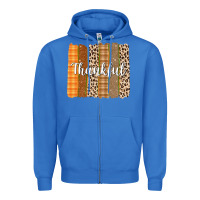 True Royal Thankful Brushstrokes Zipper Hoodie - texasbilliewilder