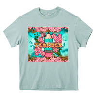 Arona teacher floral pencil tumbler Heavy Core Tee - BundleAndBundleShop