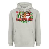 Moon Dust christmas crew polar bear reindeer and snowman Heavyweight Hoodie - CowGirlArtShop