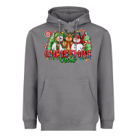 Storm christmas crew polar bear reindeer and snowman Heavyweight Hoodie - CowGirlArtShop