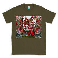 Army Green merry Christmas Classic Tee - CowhideDigitalArt