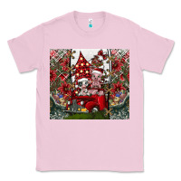 Bubblegum Pink merry Christmas Classic Tee - CowhideDigitalArt