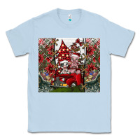Dusty Blue merry Christmas Classic Tee - CowhideDigitalArt