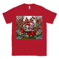 Red merry Christmas Classic Tee - CowhideDigitalArt