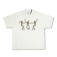 Pistachio dancing skeletons Urban Heavy Tee - MaliasSmallBusiness