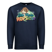 Navy Little mister hops a lot Easter day Premium Sweatshirt - HowdyJamesFarm