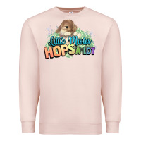Pale Pink Little mister hops a lot Easter day Premium Sweatshirt - HowdyJamesFarm
