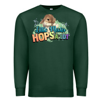 Sports Green Little mister hops a lot Easter day Premium Sweatshirt - HowdyJamesFarm