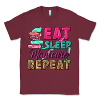 Burgundy eat sleep manicure repeat Classic Tee - NancyCooperArtShop