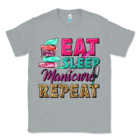 Heather Grey eat sleep manicure repeat Classic Tee - NancyCooperArtShop