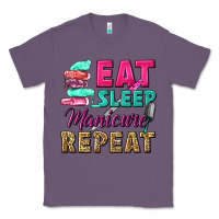 Lavender eat sleep manicure repeat Classic Tee - NancyCooperArtShop