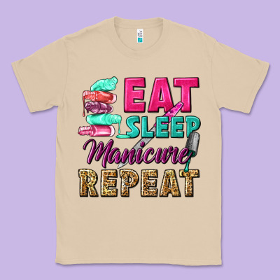 Eat Sleep Manicure Repeat Classic Tee Designed By Nancycooperartshop