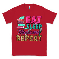 Red eat sleep manicure repeat Classic Tee - NancyCooperArtShop
