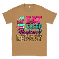 Toasted Coconut eat sleep manicure repeat Classic Tee - NancyCooperArtShop