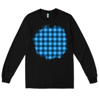 Black Winter Tartan Patch Long Sleeve Tee - BundleAndBundleShop
