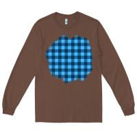 Chestnut Winter Tartan Patch Long Sleeve Tee - BundleAndBundleShop