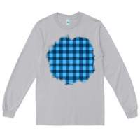 Moon Dust Winter Tartan Patch Long Sleeve Tee - BundleAndBundleShop