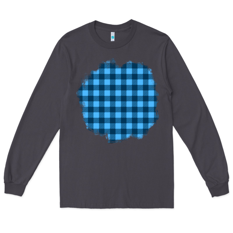 Winter Tartan Patch Long Sleeve Tee by BundleAndBundleShop | Teevron