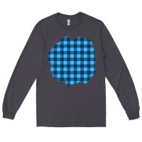 Smoke Winter Tartan Patch Long Sleeve Tee - BundleAndBundleShop