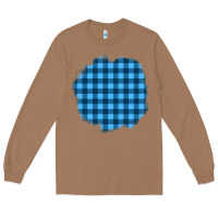 Toasted Coconut Winter Tartan Patch Long Sleeve Tee - BundleAndBundleShop