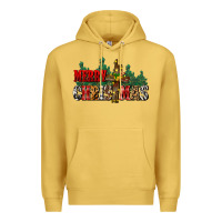 Antique Gold merry christmas  cross Premium Hoodie - CowGirlArtShop